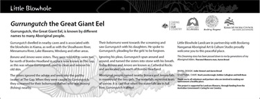 Image of Gurrungutch the Great Giant Eel plaque