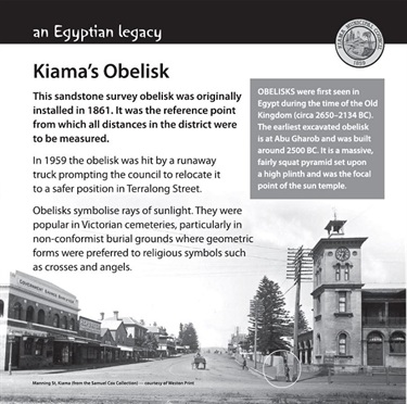 Image of Kiama’s Obelisk plaque