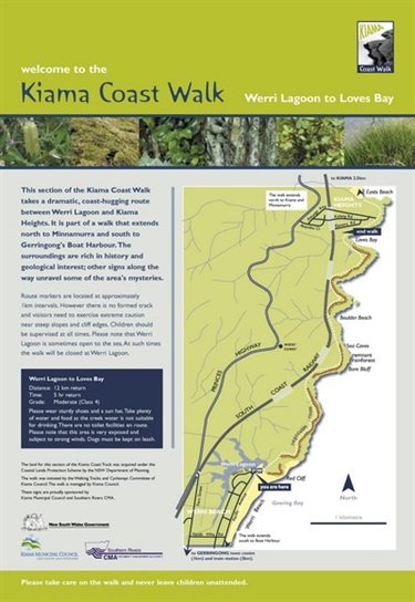 Image of Welcome to the Coastal Walk plaque