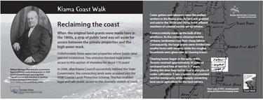 Image of Reclaiming the coast plaque