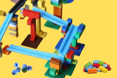 LEGO marble run