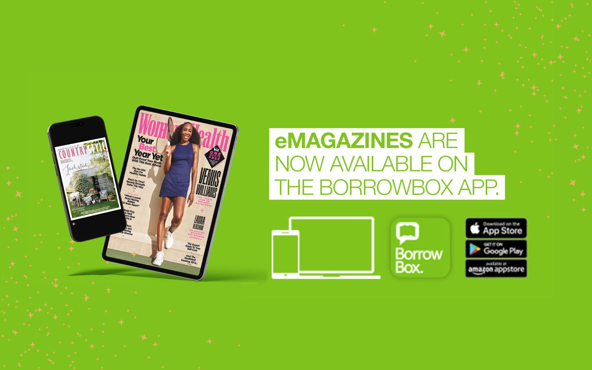 eMagazines are now available on BorrowBox 