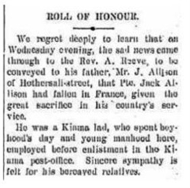 'Kiama Independent', 18 May 1918