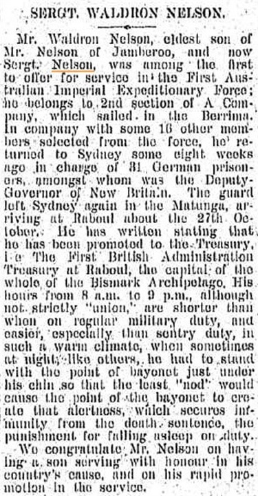 'Kiama Independent', 2 December 1914