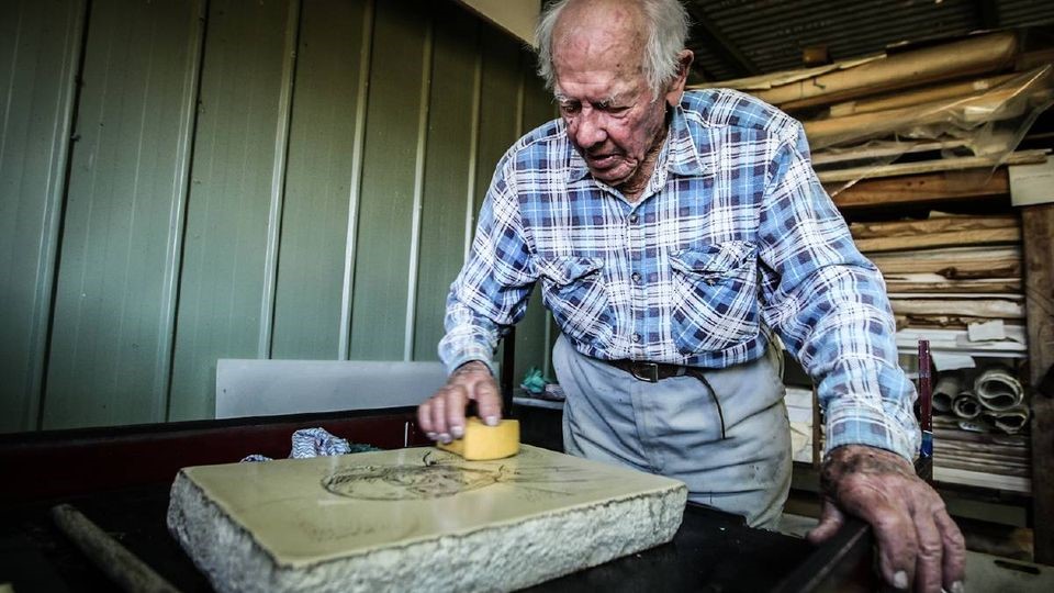 preparing stone